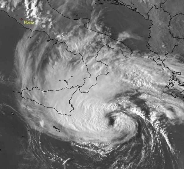 3BMETEO, violento ciclone mediterraneo