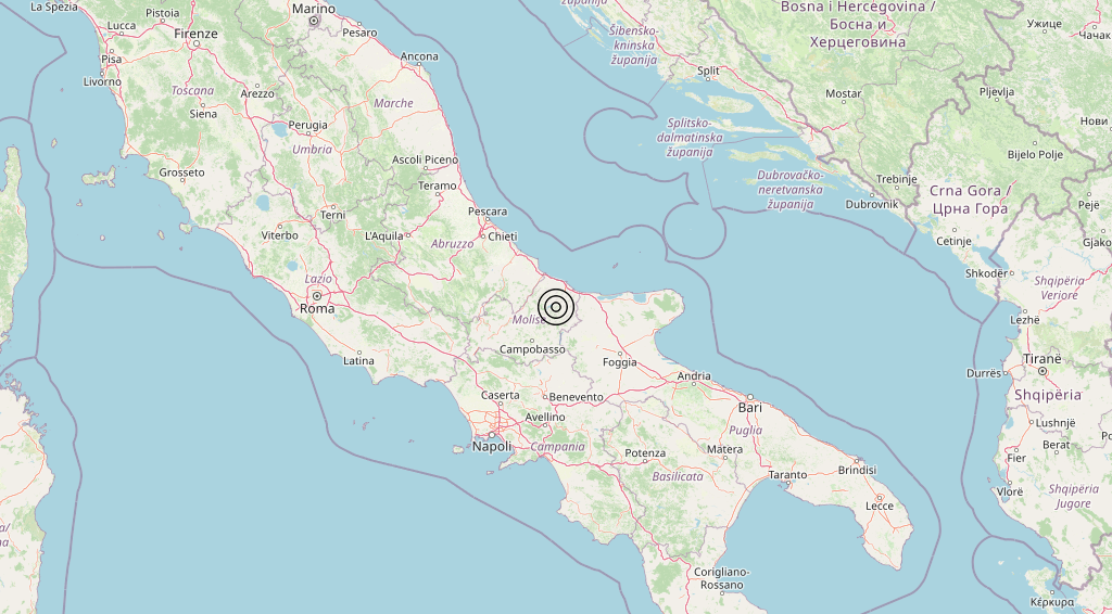 Terremoto Molise 21-01-2026