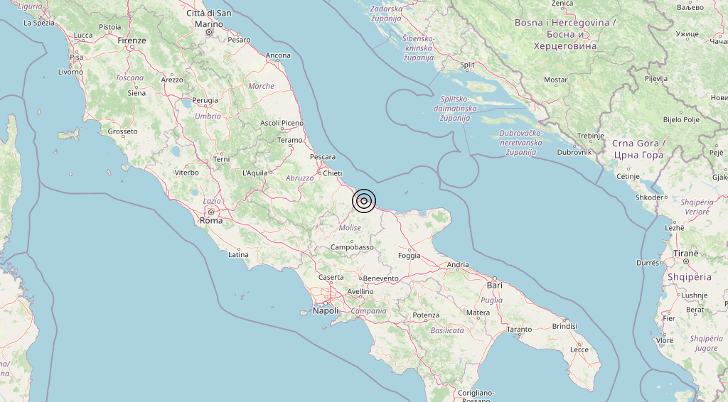 Terremoto Molise 31-01-2026