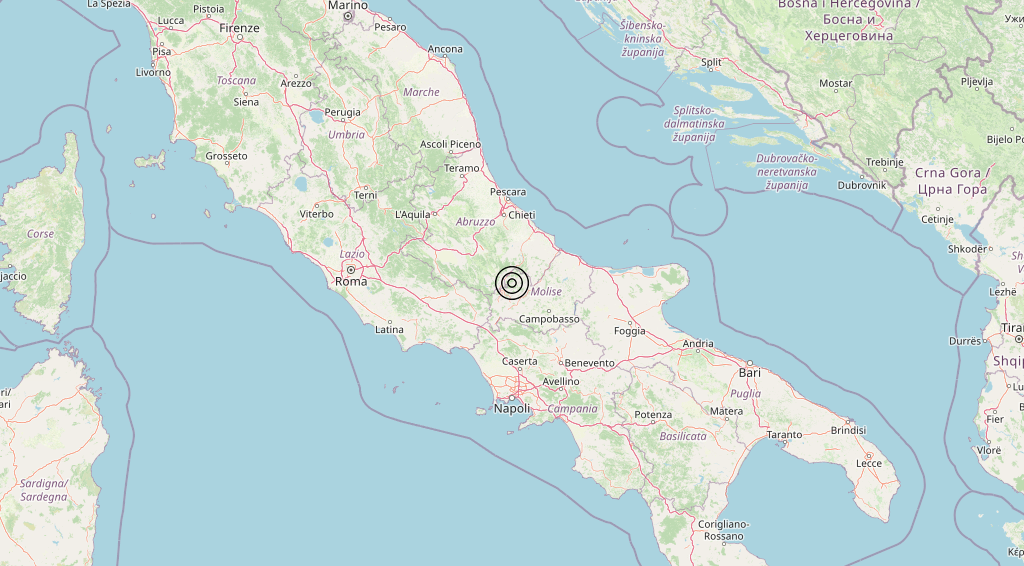 Terremoto Molise 06-03-2026