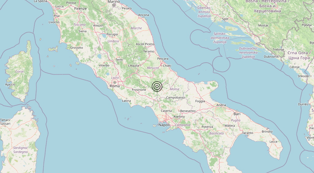 Terremoto Molise 24-07-2026